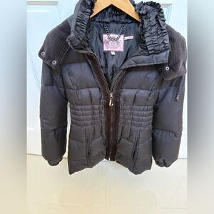 Juicy Couture Black Puffer Jacket size P